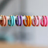 Creolen Hoops 16mm - Weiß/Gold