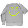 Rundhals-Sweatshirt grau- SMILE