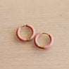Creolen Hoops 16mm - Lachs/Gold