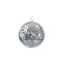 Silberne Discokugel mit 20 cm Durchmesser von PartyDeco zum Aufhängen