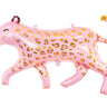 Rosa Folienballon Leopard mit goldenen Details von PartyDeco