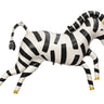 XXL Folienballon Zebra von PartyDeco in Schwarz-Weiß mit goldenen Details