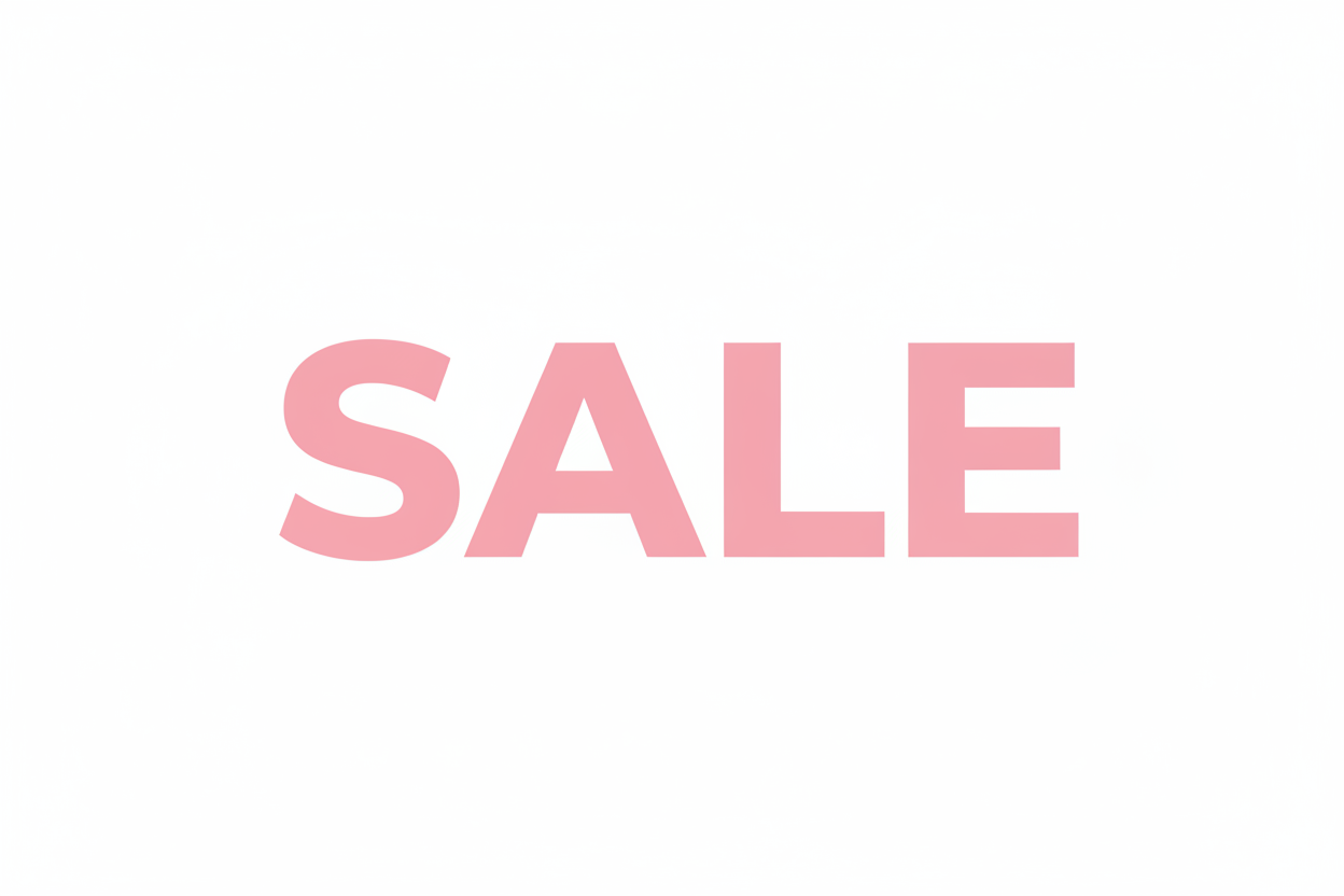 SALE – rosa auf weiß