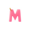Letter Charm M baby pink